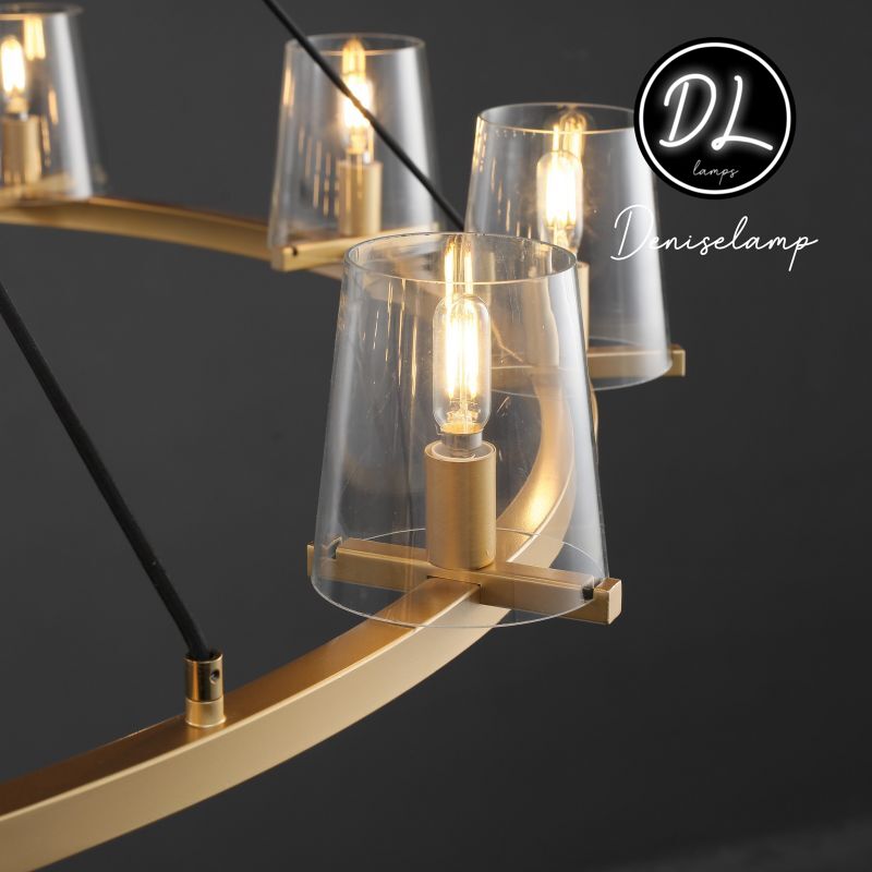 Willow Fashion design glass lampshade Round Chandelier 36"/48"/60"
