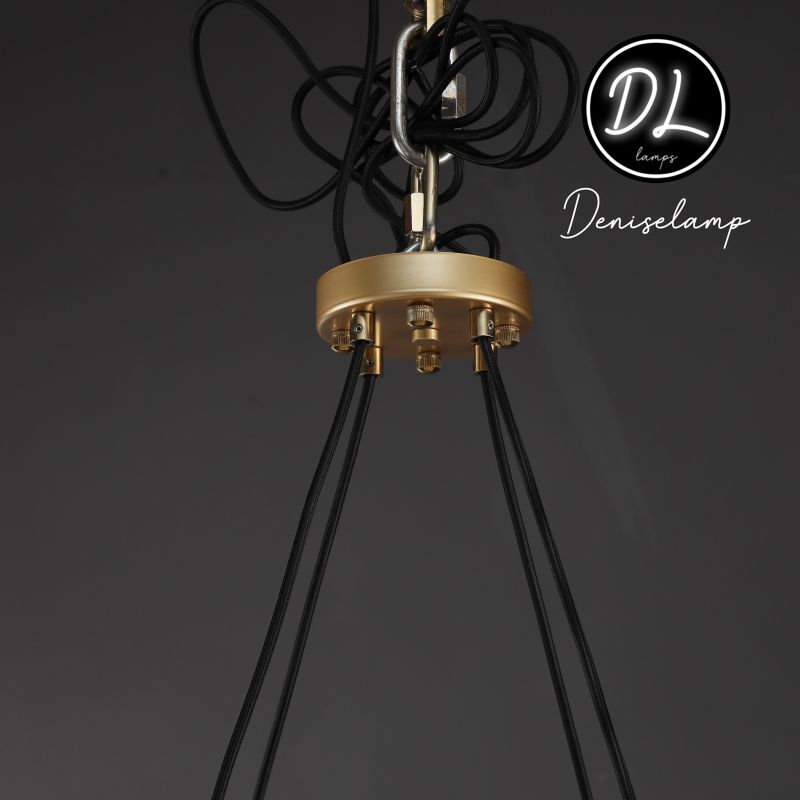Willow Fashion design glass lampshade Round Chandelier 36"/48"/60"