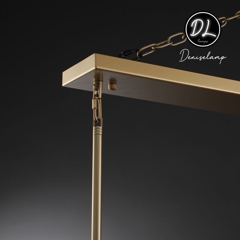 Willow Fashion design glass lampshade Linear Chandelier 49"/60"