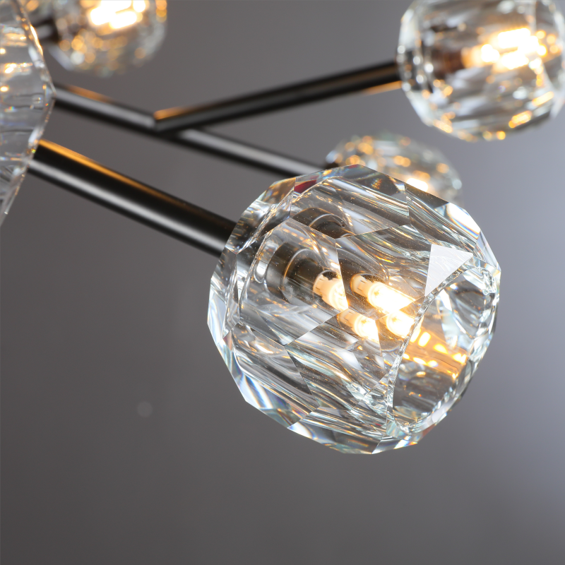 Dawn- Modern Design Niche Unique Hexagonal Crystal Ball  Oval Chandelier 48"/ 60"/ 72"