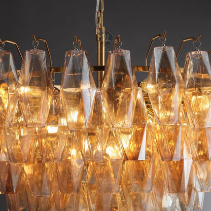 Golden Banana Tiered Round Chandelier 37"/47"/ 61"