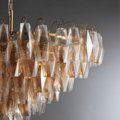 Golden Banana Tiered Round Chandelier 37"/47"/ 61"