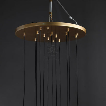 Twilight- Stylish modern art vertebrae tube shape crystal Round Chandelier 18"/24"/30"/48"