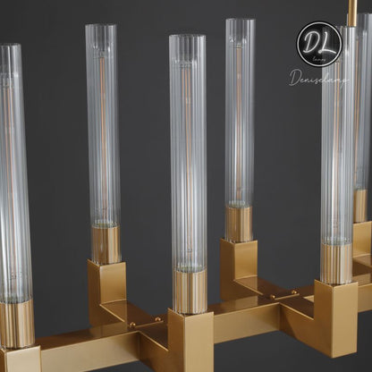 Elegance Modern Gorgeous Flow Stripe Linear Chandelier 55"/ 67"/ 72"