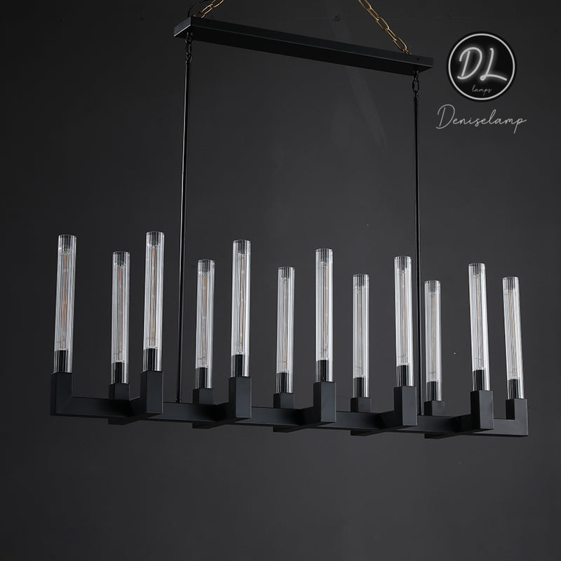 Elegance Modern Gorgeous Flow Stripe Linear Chandelier 55"/ 67"/ 72"