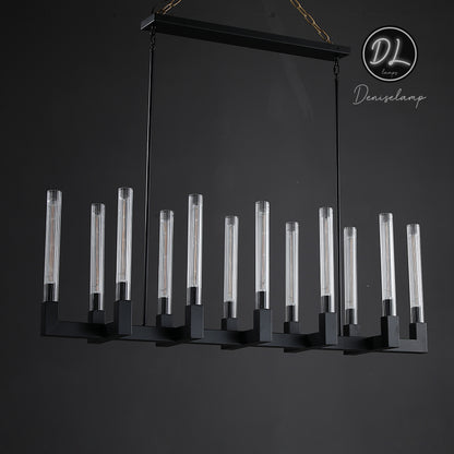 Elegance Modern Gorgeous Flow Stripe Linear Chandelier 55"/ 67"/ 72"