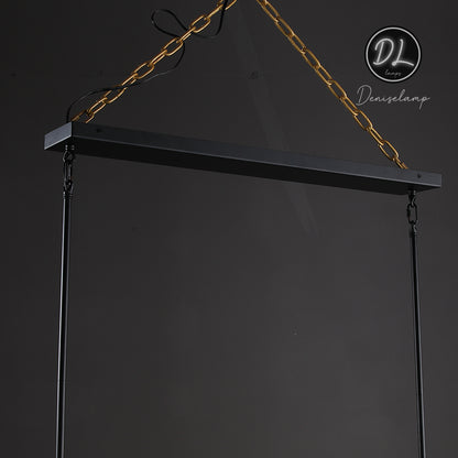 Elegance Modern Gorgeous Flow Stripe Linear Chandelier 55"/ 67"/ 72"