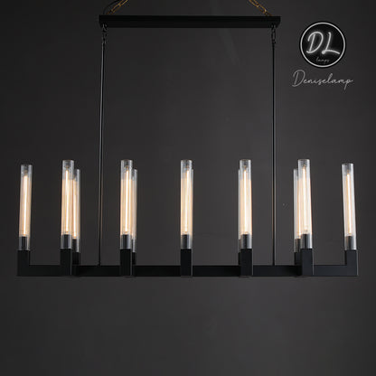 Elegance Modern Gorgeous Flow Stripe Linear Chandelier 55"/ 67"/ 72"