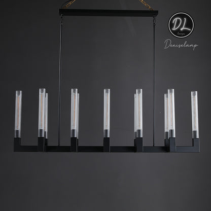 Elegance Modern Gorgeous Flow Stripe Linear Chandelier 55"/ 67"/ 72"