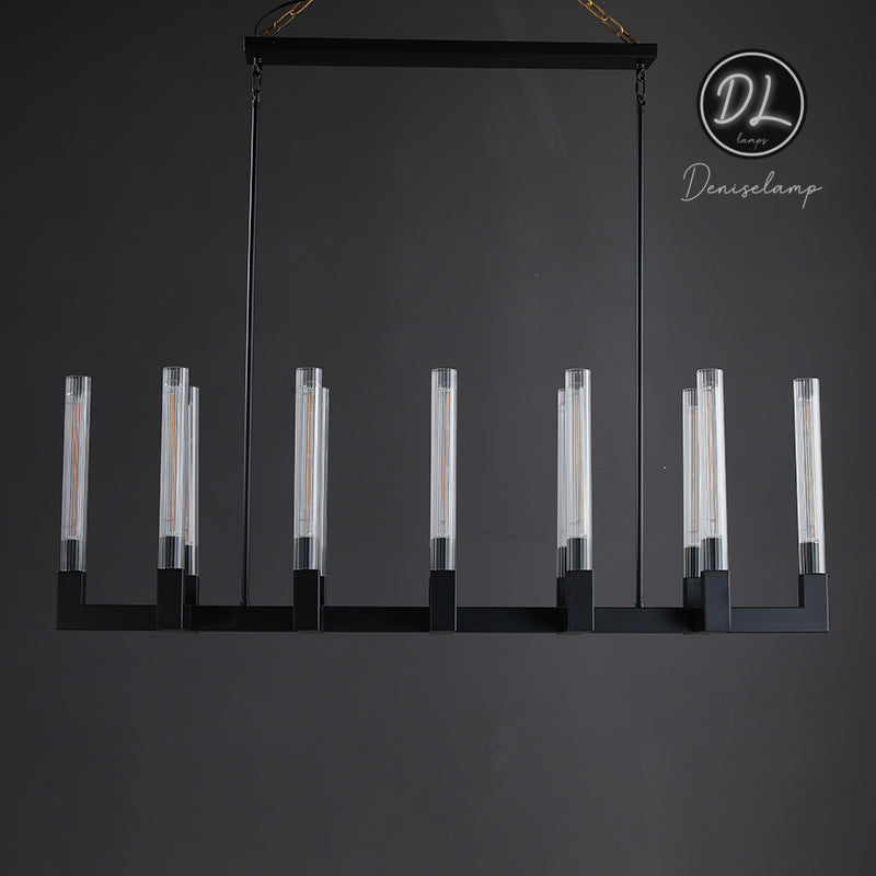 Elegance Modern Gorgeous Flow Stripe Linear Chandelier 55"/ 67"/ 72"