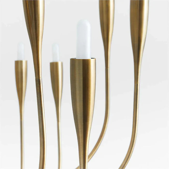 Lione Large Brass Candelabra Chandelier Light