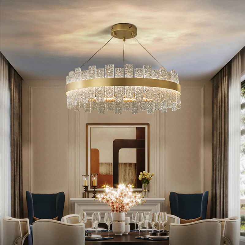 Denise Mignon Round Metal Chandelier