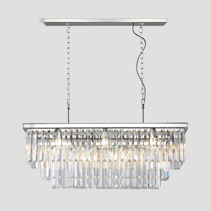 Denise Rhea Crystal Rectangular Chandelier 40" 49" 61" 71"