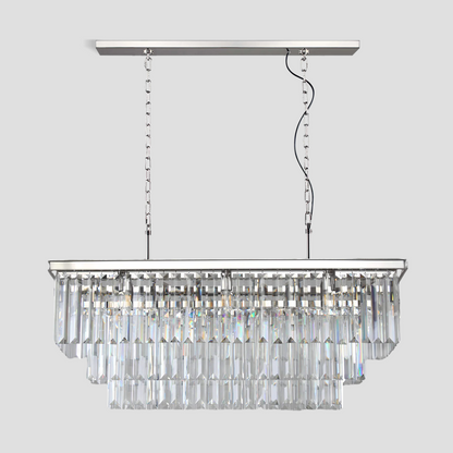 Denise Rhea Crystal Rectangular Chandelier 40" 49" 61" 71"
