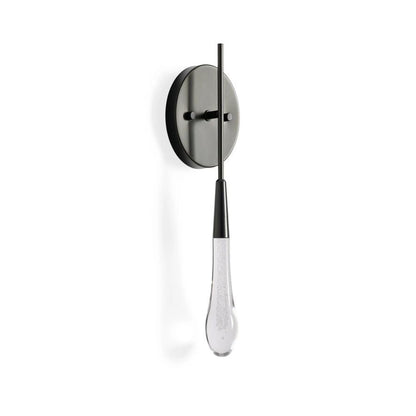 Denise Raindrop Glass Solitaire Wall Sconces