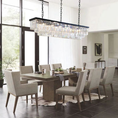 Rhea 3-Tier Rectangular Crystal Chandelier - jchandelier