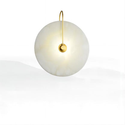 Denise Alabaster Round Bedroom Bedside Wall Sconce