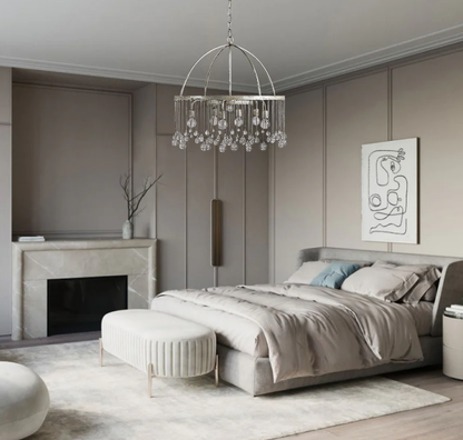 Aubrey Crystal Ball 2 Tier Chandelier