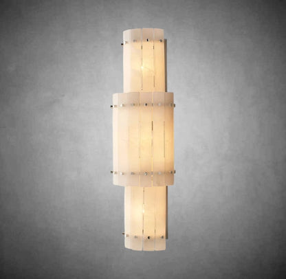 Marcus Alabaster Grand Round Sconce