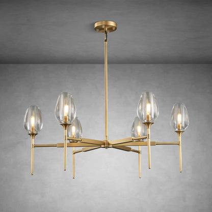 Modern Tulip Round Chandelier for Living Rooms and Bedrooms