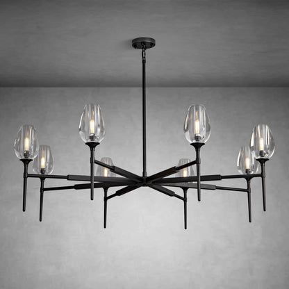 Modern Tulip Round Chandelier for Living Rooms and Bedrooms