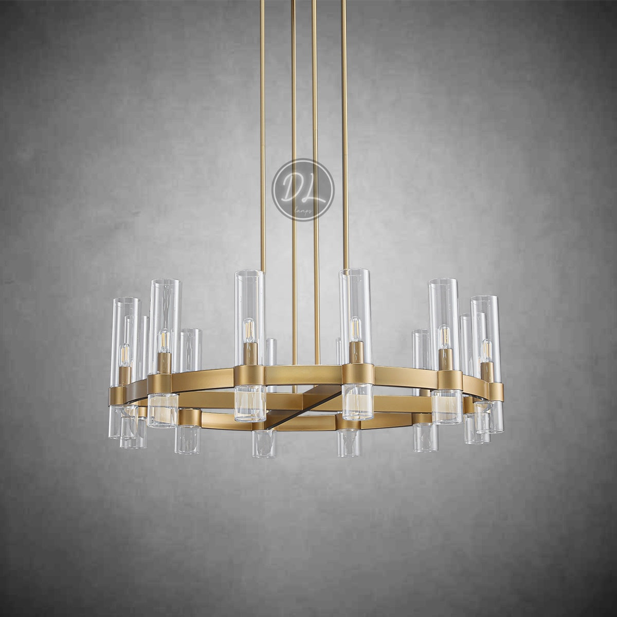 Crystalline Round Chandelier For Art Blown Glass 36"/48/60"/72"