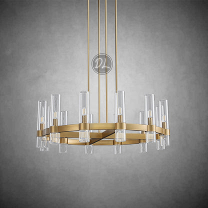 Crystalline Round Chandelier For Art Blown Glass 36"/48/60"/72"