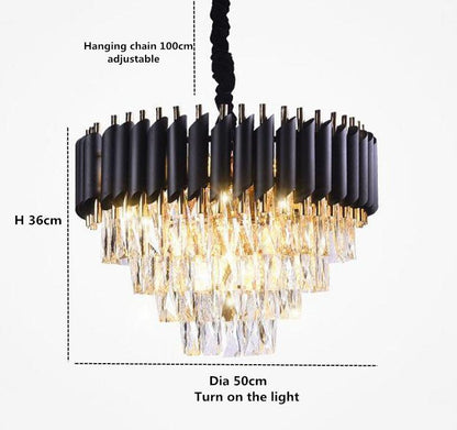 Denise Bobon Conical Crystal Chandelier