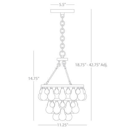 Bolzano Modern Pendant 11.25''W