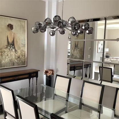 Dawn- Modern Design Niche Unique Hexagonal Crystal Ball  Oval Chandelier 48"/ 60"/ 72"