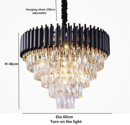 Denise Bobon Conical Crystal Chandelier