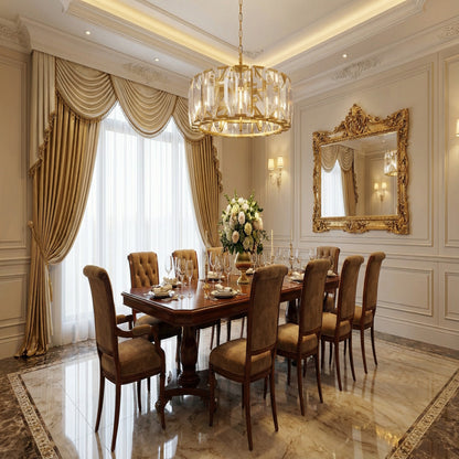 Denise Harlow Crystal Round Chandelier for livingroom and kitchen