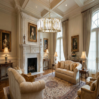 Denise Harlow Crystal Round Chandelier for livingroom and kitchen
