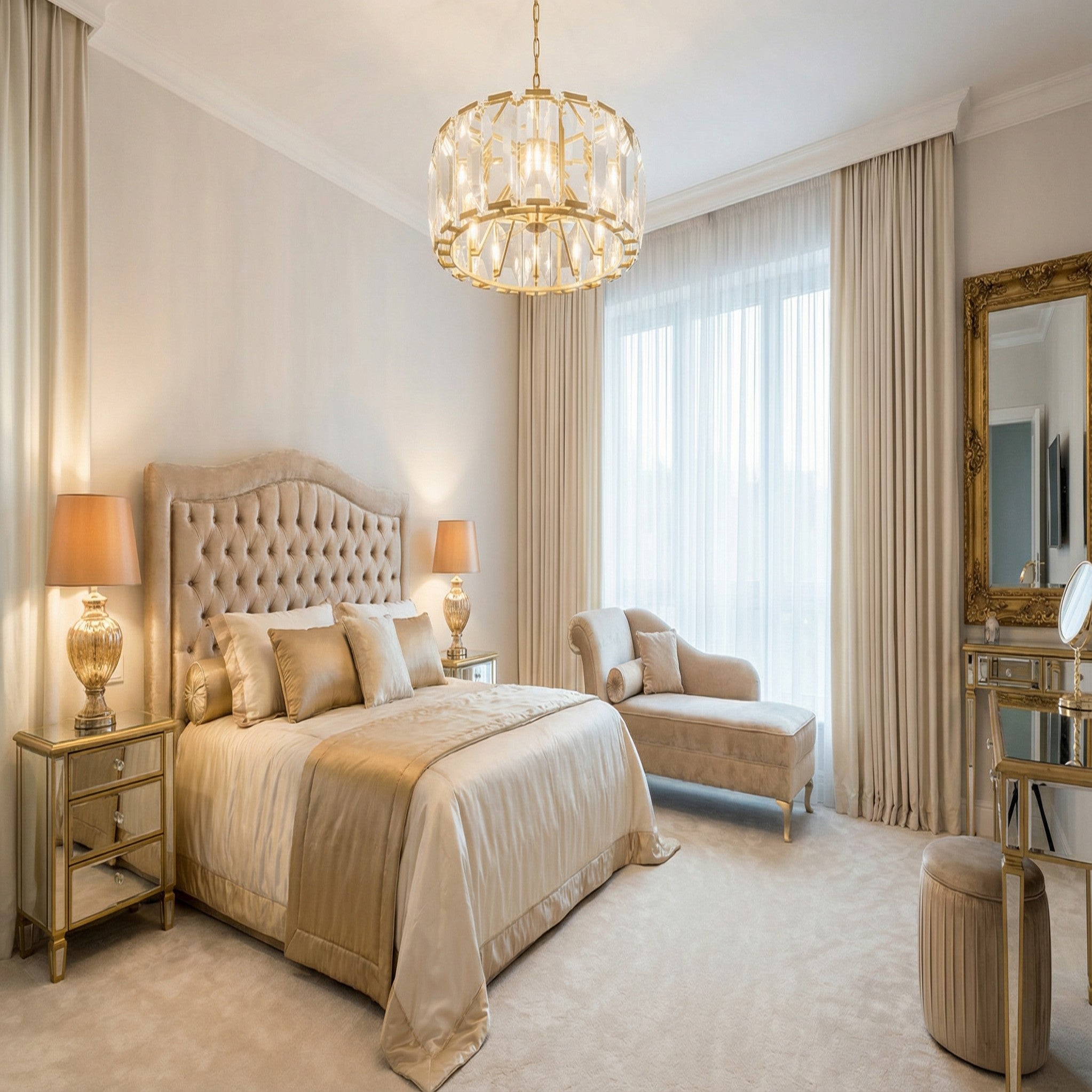 Denise Harlow Crystal Round Chandelier for livingroom and kitchen