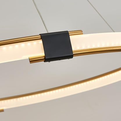 Gold Round Ring Chandelier