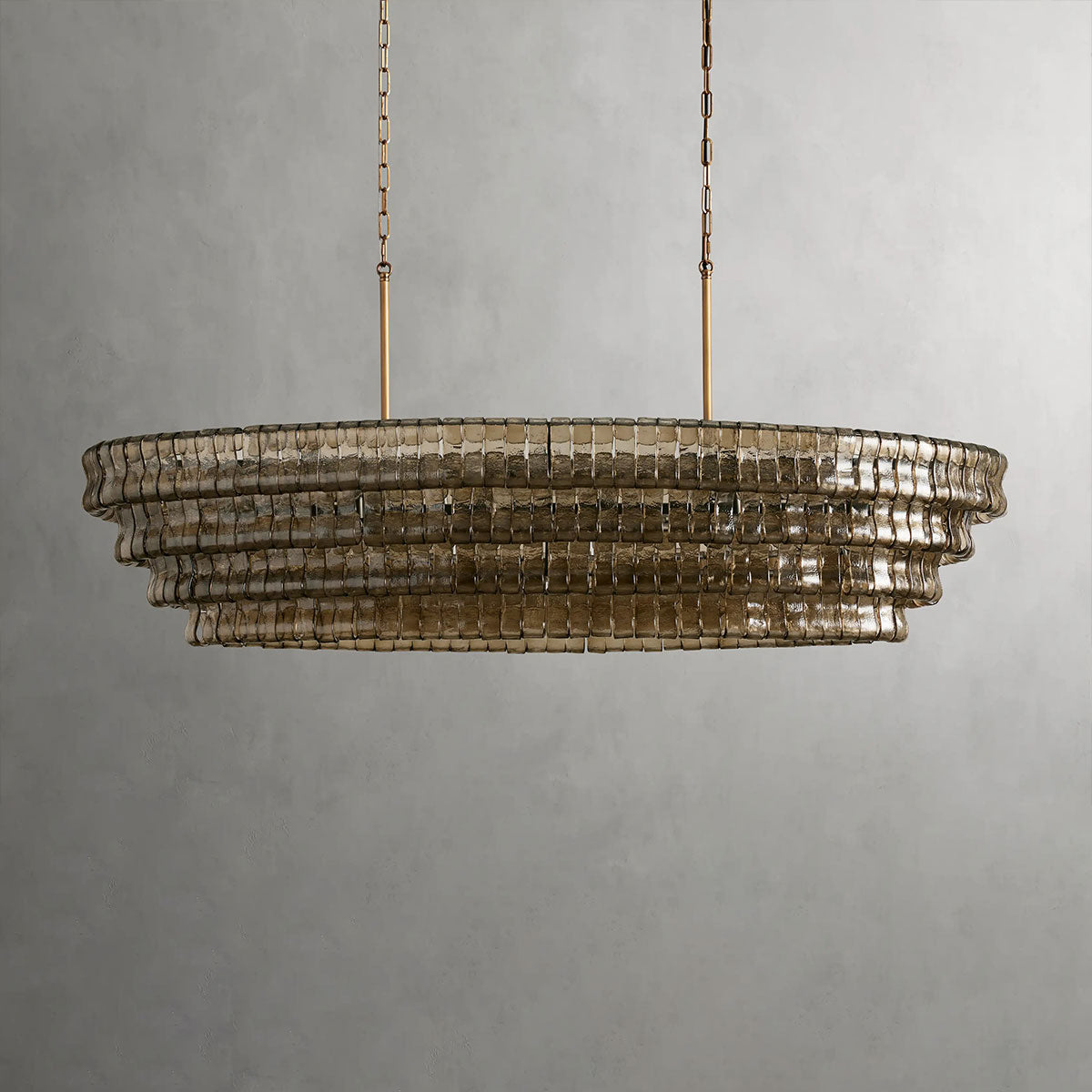 Denise Ghiaccio Oval Chandelier