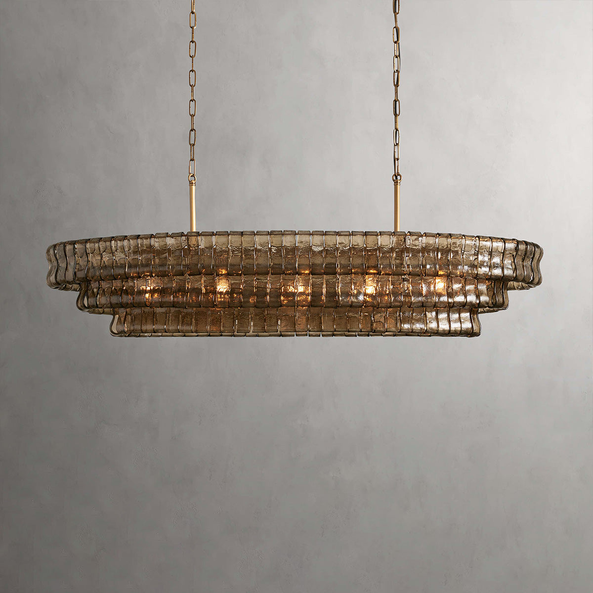 Denise Ghiaccio Oval Chandelier