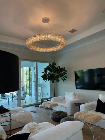 Cannoli Round Chandelier 59"