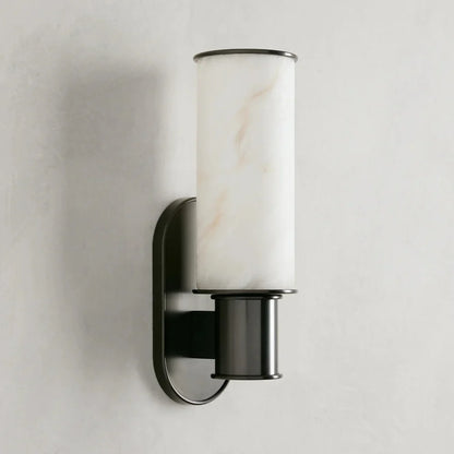 Harlin Modern Alabaster Stone Wall Sconce with Premium Metal Finishes