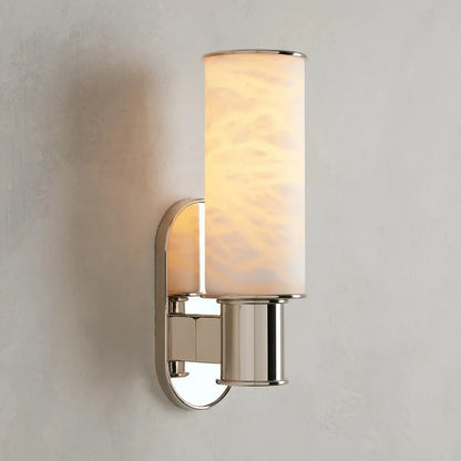 Harlin Modern Alabaster Stone Wall Sconce with Premium Metal Finishes