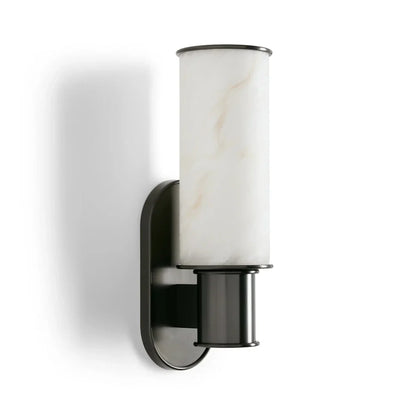 Harlin Modern Alabaster Stone Wall Sconce with Premium Metal Finishes
