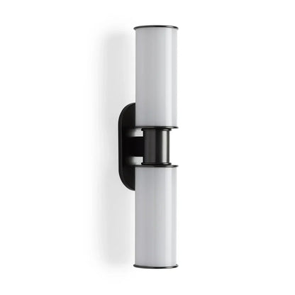 Harlin Modern Milk Glass 2-Light Wall Sconce with Dimmable Bulbs