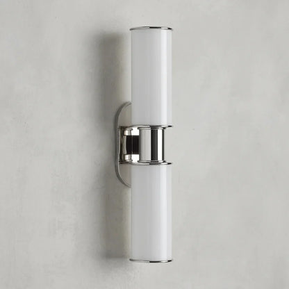 Harlin Modern Milk Glass 2-Light Wall Sconce with Dimmable Bulbs