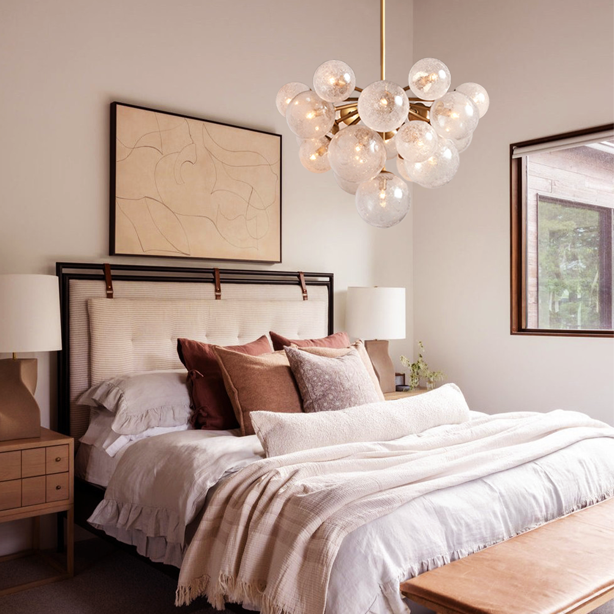 Denise Cridty Mandoza Round Chandelier 19/37 Light