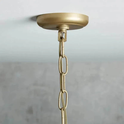 Leyland Tiered Round Crystal Chandelier in Antique Brass Finish