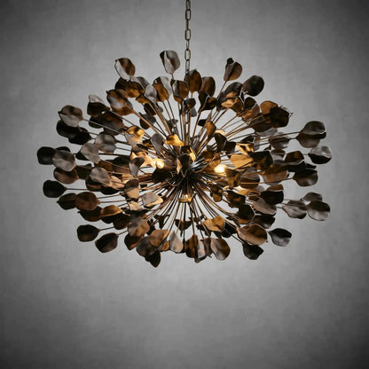 Lunaria Handcrafted Ceramic Petal Chandelier with 160 Petals