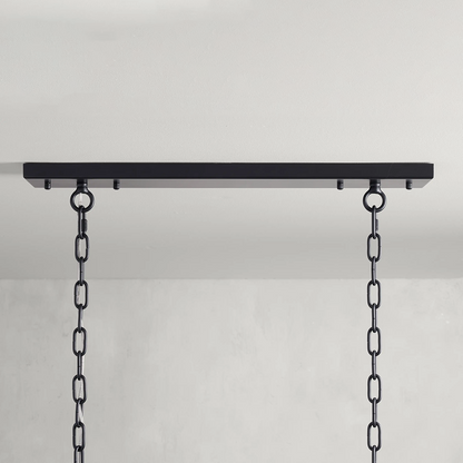 Modern Amaya Rectangular Crystal Chandelier for Luxury Dining Rooms