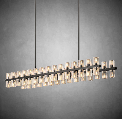 Aeabally Wine-glass Linear Chandelier 54"