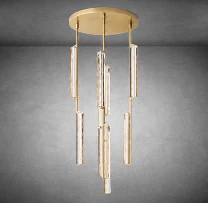Aurivox Crystal Round Chandelier