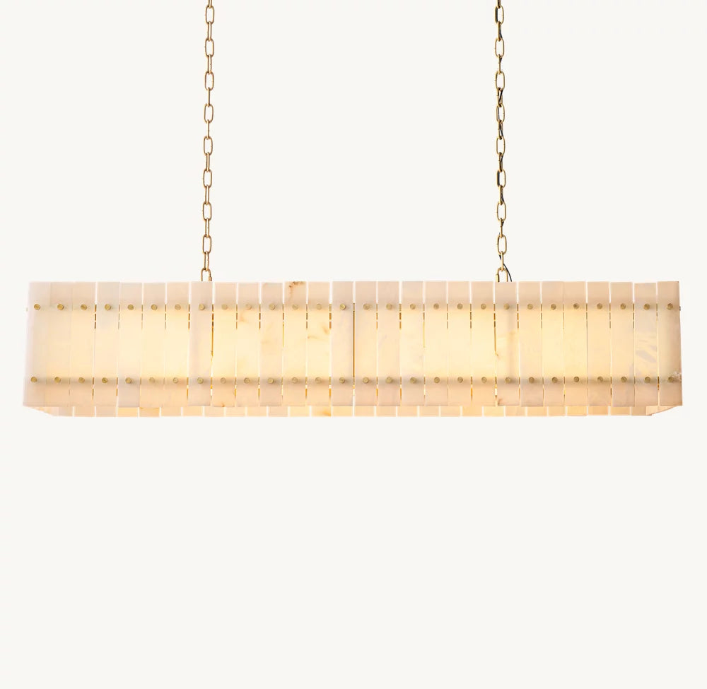 Marcus Alabaster Linear Chandelier